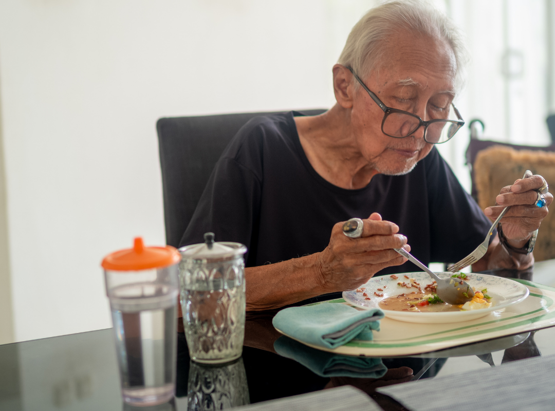 why do dementia patients stop eating